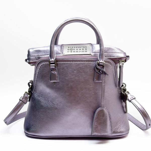 MaisonMargiela 5AC ショルダーバッグ　パープル　ミニ　レザー メゾンマルジェラ Maison Margiela ハンドバッグ ショルダーバッグ 5AC