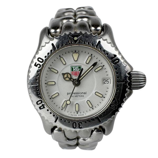 【TAG Heuer】 クォーツ腕時計 ホワイトステンレススチール TAG HEUER タグホイヤー 腕時計 プロフェッショナル ステンレス