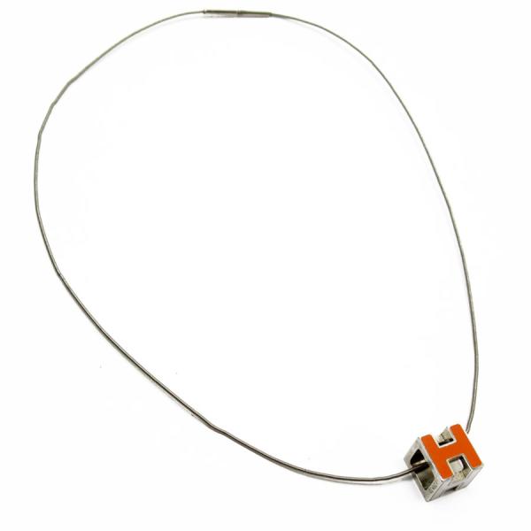 HERMES（エルメス） ネックレス Hキューブ カージュドアッシュ メタル