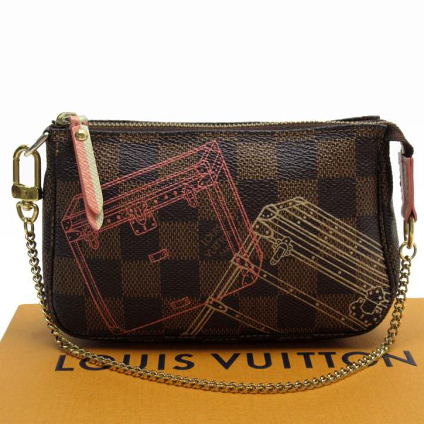 ルイヴィトン　ダミエ・キャンバス ポーチ アクセソワール LOUIS VUITTON ルイ ヴィトン アクセサリーポーチ ダミエ ミニ