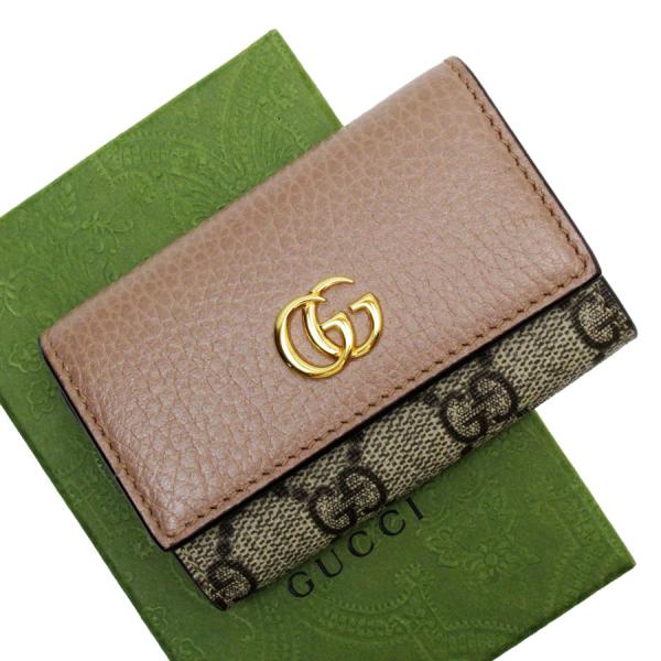 GUCCI（グッチ） キーケース GGマーモント GGスプリームキャンバス
