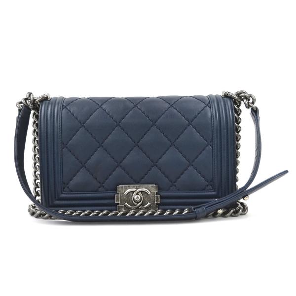 CHANEL ネイビー ショルダーバッグ　クラッチバッグ　美品 1077000835320674_01_2551.jpeg