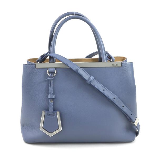 フェンディ ハンドバッグ トュージュール チャーム 水色 レザー FENDI（フェンディ） ハンドバッグ ショルダーバッグ トゥージュール