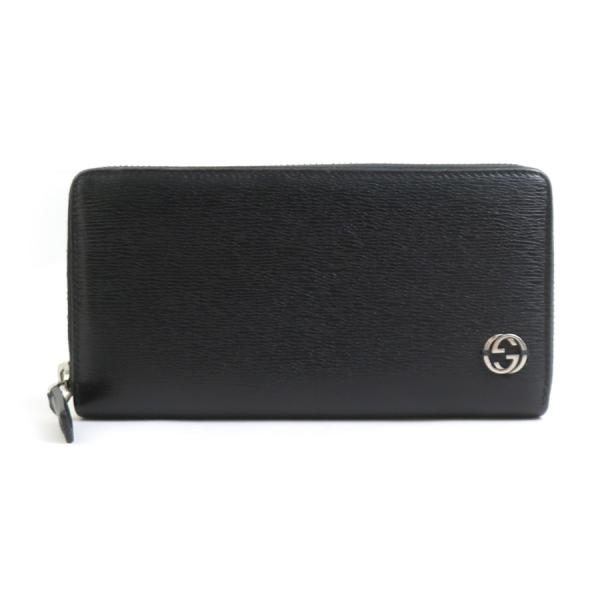 GUCCI グッチ ラウンドファスナー長財布 インターロッキングG