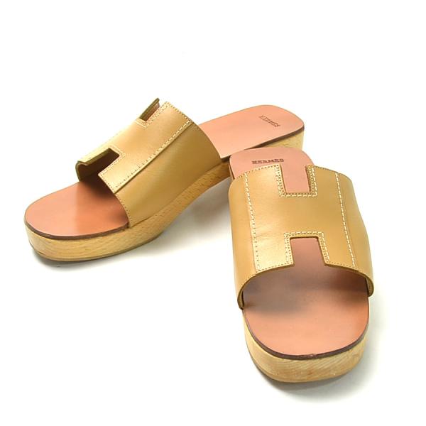 【特別価格】美品❤︎HERMESエルメス アンクルストラップサンダル ベージュ HERMES 【新品未使用】エルメス エニド サンダル ナチュラル