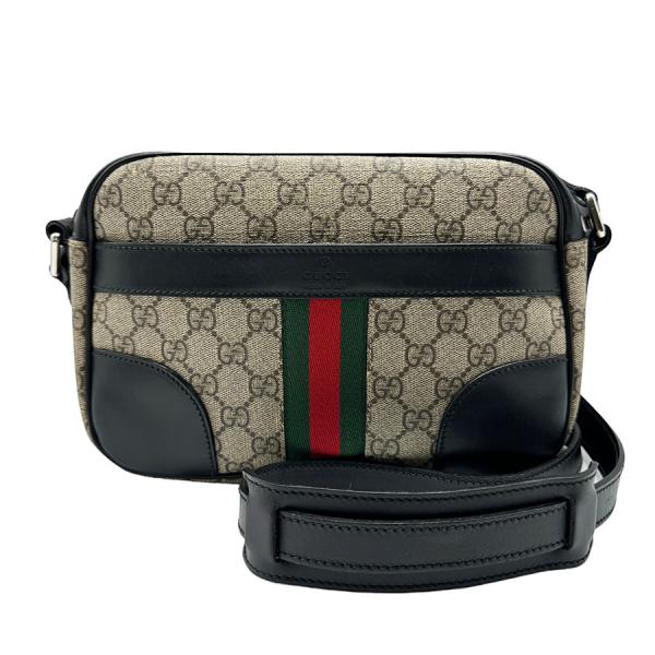 338✨極美品✨グッチ ショルダーバッグ GGスプリーム シェリーライン 黒 338✨極美品✨グッチ ショルダーバッグ GGスプリーム シェリーライン