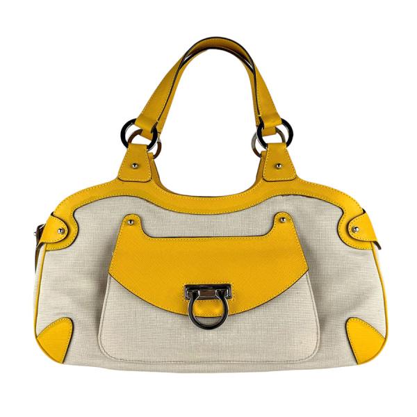 サルバトーレ フェラガモ ガンチーニ レザー ハンドバッグ パンチング サルヴァトーレフェラガモ Salvatore Ferragamo ハンドバッグ