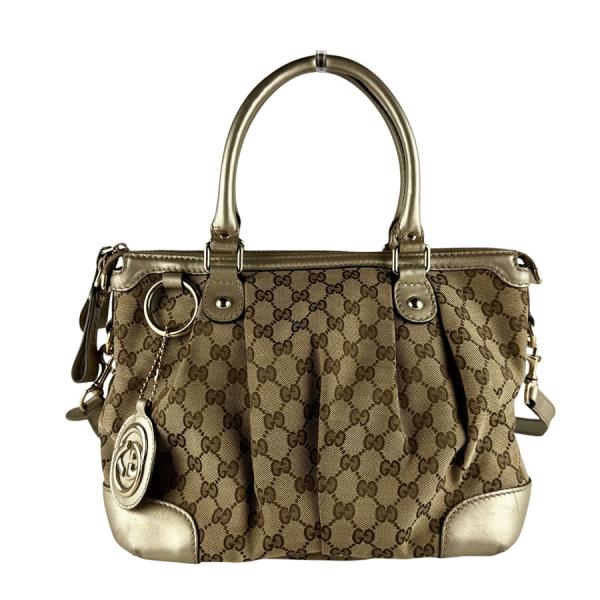 GUCCI（グッチ） ショルダーバッグ ハンドバッグ GGキャンバス/レザー