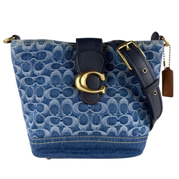 COACH（コーチ） ショルダーバッグ 2Way Bag デニム/レザー ブルー