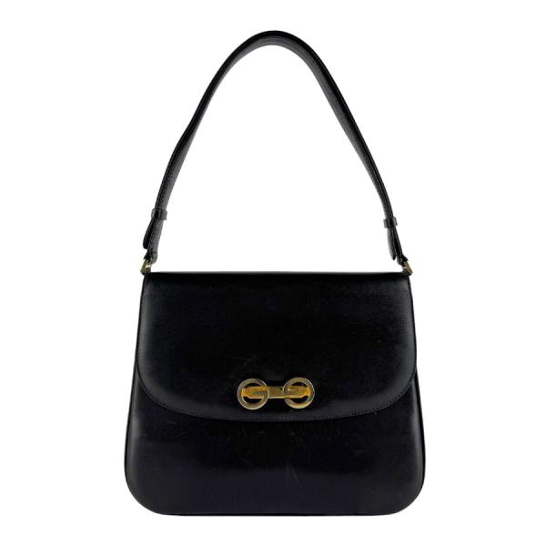 GUCCI（グッチ） ショルダーバッグ レザー ブラック : ブランド