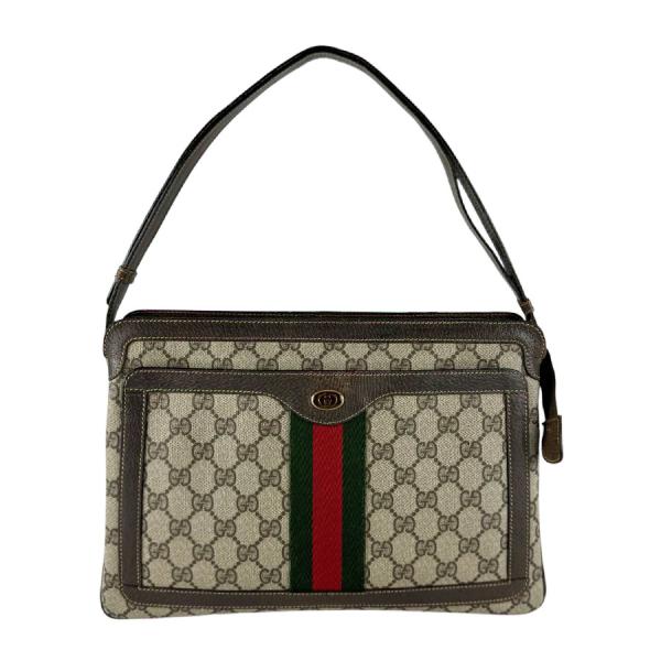 GUCCI（グッチ） ショルダーバッグ GGスプリームキャンバス ブラウン