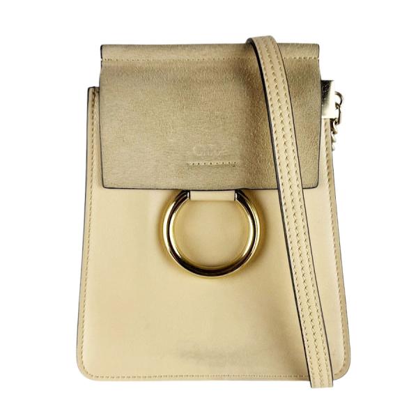 Chloe（クロエ） ショルダーバッグ フェイ レザー/スエード ベージュ