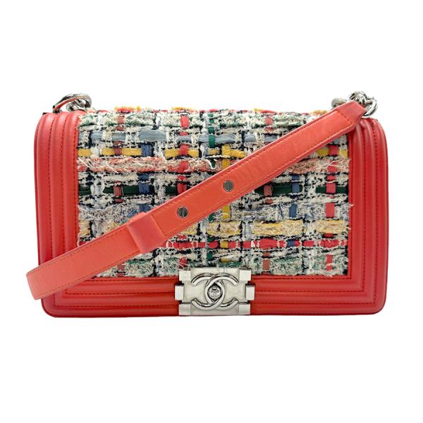CHANEL（シャネル） ショルダーバッグ ボーイシャネル ツイード/レザー