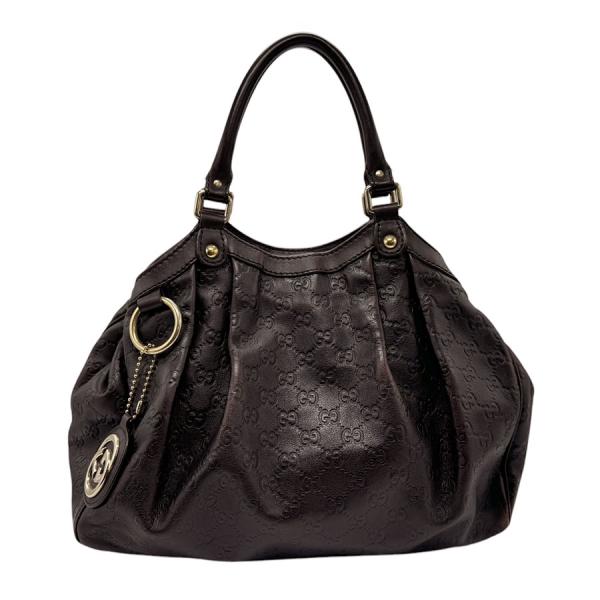 GUCCI（グッチ） ハンドバッグ グッチシマ スーキー レザー ダーク