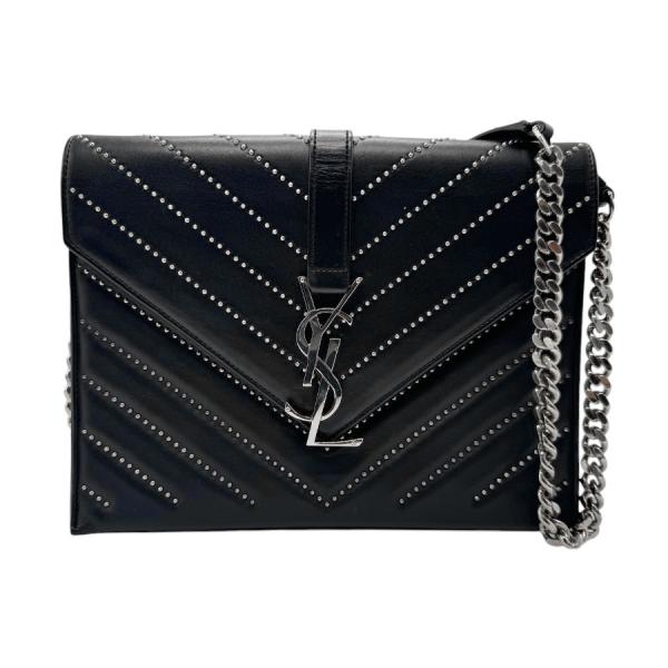 サンローラン SAINT LAURENT ショルダーバッグ レザー ブラック