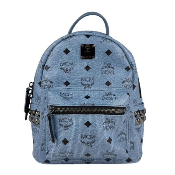 MCM（エムシーエム） エム シー エム リュック レザー ブルー