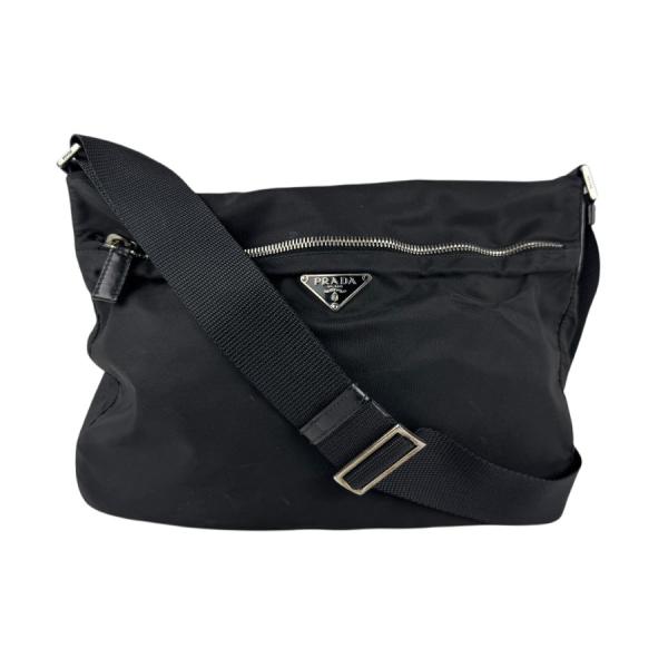 PRADA プラダ 斜め掛けショルダーバッグ ナイロン ブラック