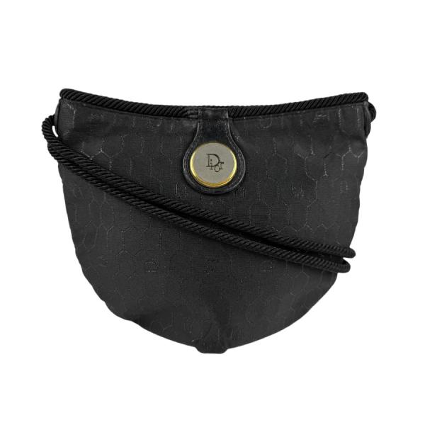 Christian Dior / ショルダーバッグ/キャンバス/BLK クリスチャンディオール Christian Dior ショルダーバッグ キャンバス