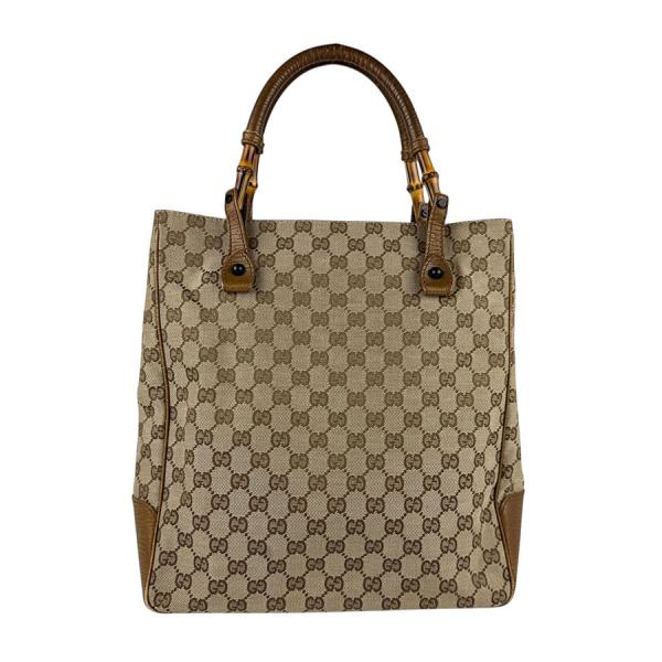 GUCCI（グッチ） ハンドバッグ トートバッグ バンブー GGキャンバス