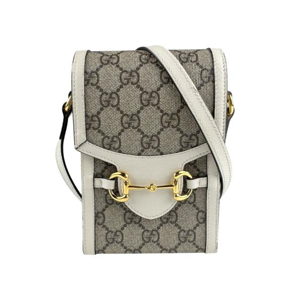 GUCCI グッチ ショルダーバッグ ホースビット GGスプリームキャンバス