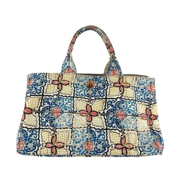 PRADA プラダ ハンドバッグ カナパ キャンバス マルチカラー