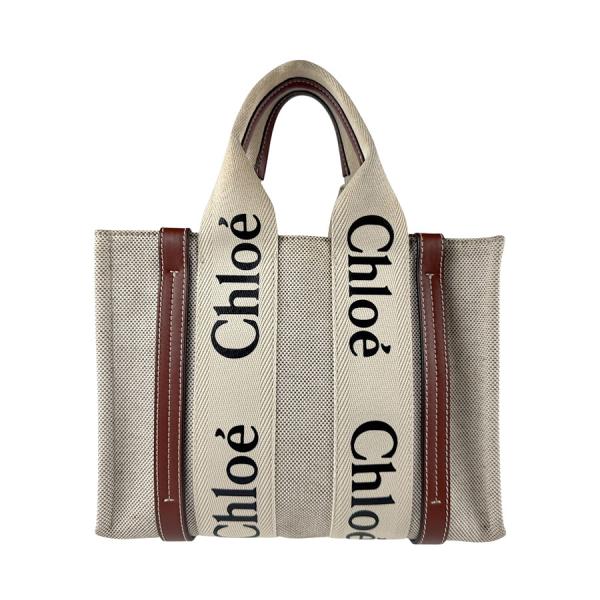 【Chloe】ハンドバッグ ベージュ ウッディスモール リネンキャンバス 楽天市場】Chloe クロエ トートバッグ WOODY MEDIUM ウッディ