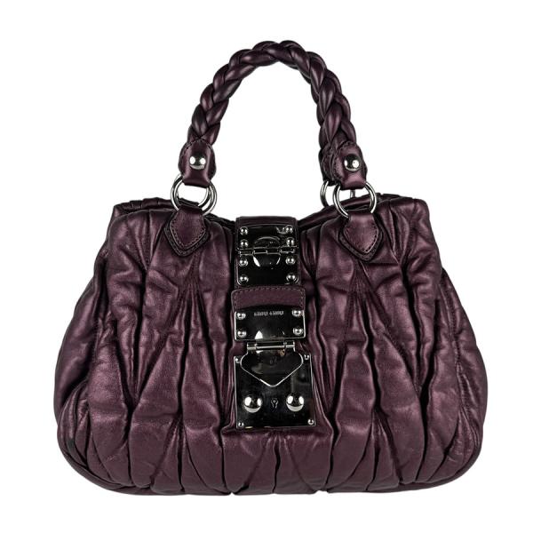 miu miu パープル　ショルダーバッグ 楽天市場】【最終値下げ】MIUMIU （ミュウミュウ） ｼｮﾙﾀﾞｰﾊﾞｯｸﾞ