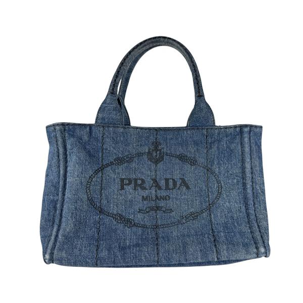 PRADA プラダ ハンドバッグ ショルダーバッグ カナパ デニム