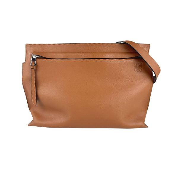 LOEWE（ロエベ） ショルダーバッグ アナグラム レザー キャメル