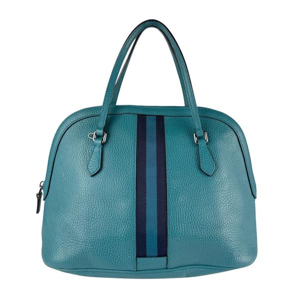 GUCCI グッチ 420023 ハンドバッグ ブルーグリーン 14065 レディース【中古】 z7155 GUCCI（グッチ） ハンドバッグ レザー ブルーグリーン : ブランド