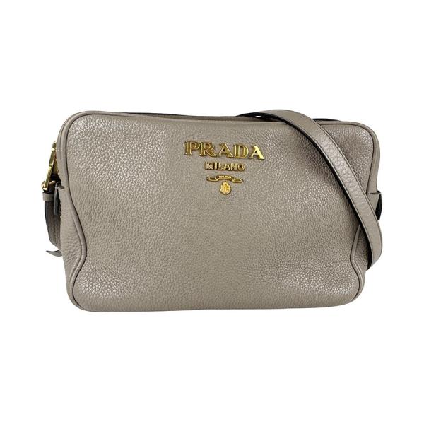 プラダ　ハンドバッグ　ショルダーバッグ　グレー PRADA プラダ ハンドバッグ ショルダーバッグ レザー グレー