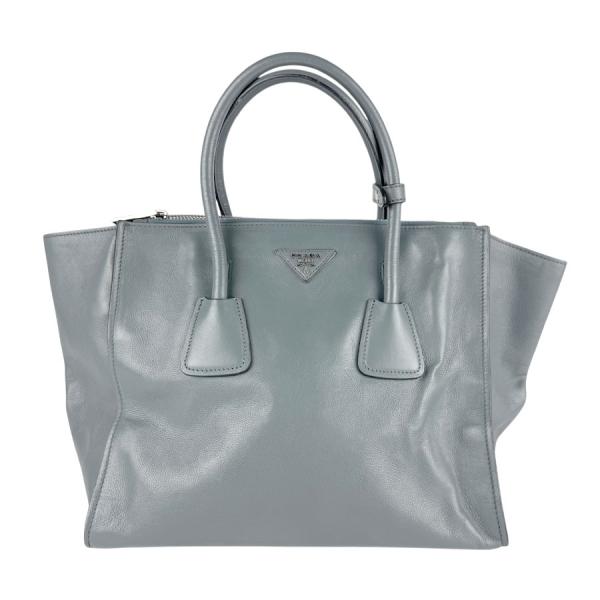 PRADA（プラダ） ショルダーバッグ ハンドバッグ レザー グレー