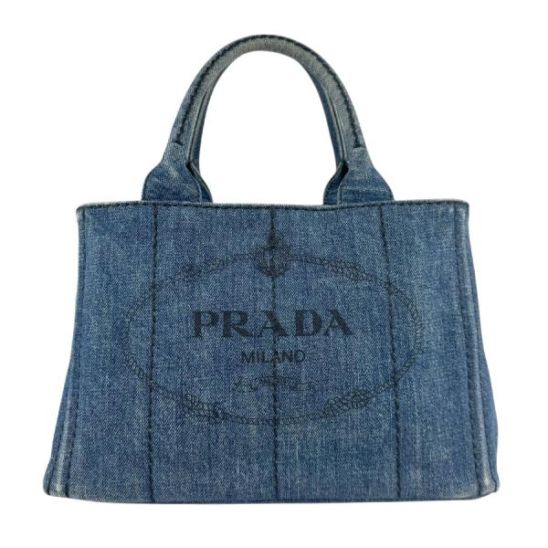 PRADA（プラダ） ハンドバッグ ショルダーバッグ カナパ デニム デニム