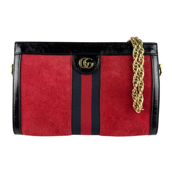 GUCCI（グッチ） ショルダーバッグ オフィディア スエード/パテント