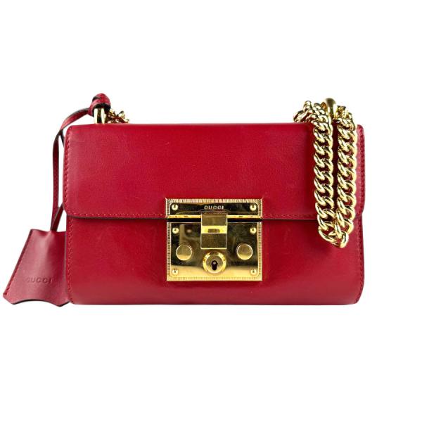 GUCCI（グッチ） ショルダーバッグ パドロック スモール レザー/メタル