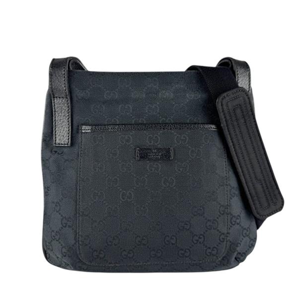 GUCCI（グッチ） ショルダーバッグ GGキャンバス ブラック : ブランド