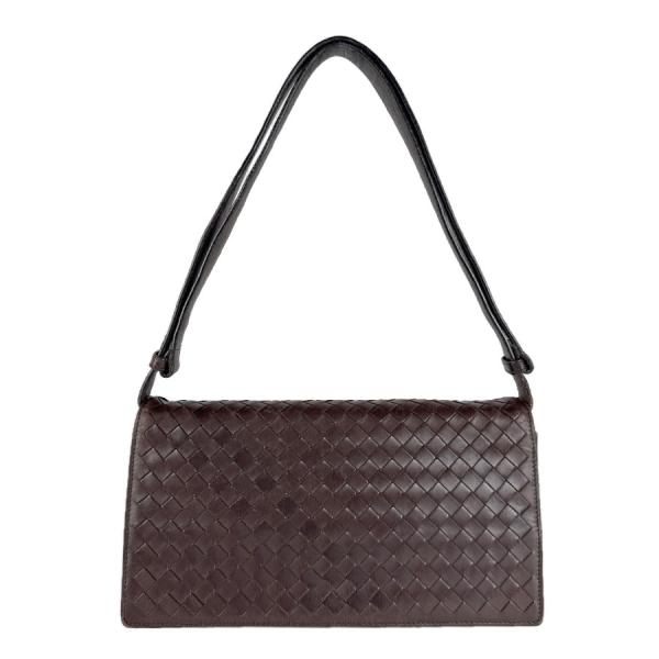 ボッテガヴェネタ　イントレチャート ショルダーバッグ ダークブラウン ボッテガヴェネタ BOTTEGAVENETA ショルダーバッグ イントレチャート