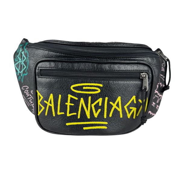 BALENCIAGA エクスプローラー ウエストバッグ 黒 BALENCIAGA（バレンシアガ） 並行輸入 ウエストバッグ ボディバッグ