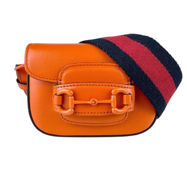 新品未使用GUCCI ホースビット ショルダーバッグ オレンジ GUCCI（グッチ） ショルダーバッグ ホースビット1955 レザー オレンジ
