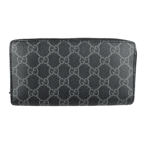 GUCCI（グッチ） ラウンドファスナー長財布 GGエンブレム PVC