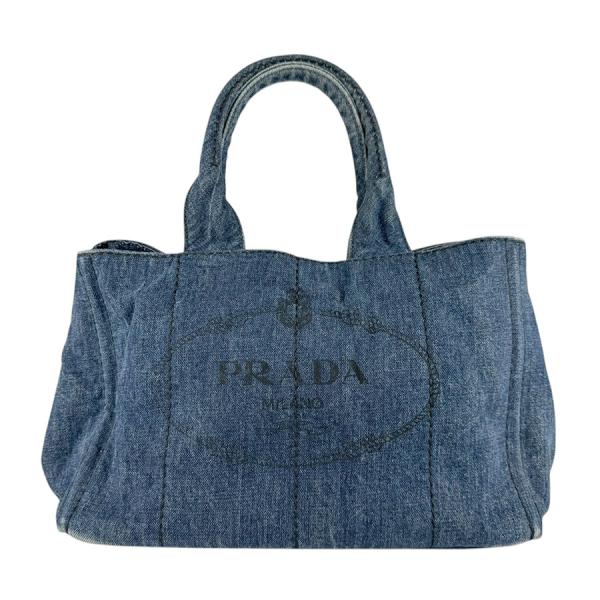 PRADA プラダ カナパ トートバッグ ハンドバッグ デニム インディゴ PRADA（プラダ） ハンドバッグ カナパ デニム インディゴブルー
