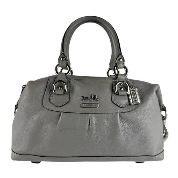 COACH（コーチ） ハンドバッグ ショルダーバッグ レザー グレー