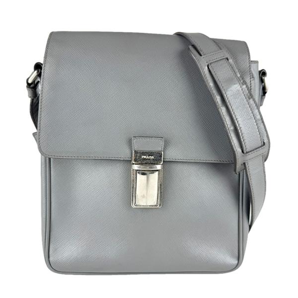 PRADA（プラダ） ショルダーバッグ レザー グレー : ブランドバリュー