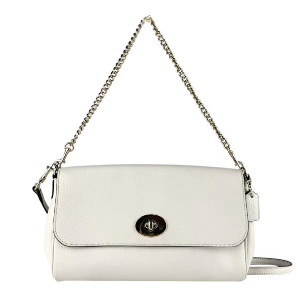 COACH アイボリー レザー ハンドバッグ COACH（コーチ） ショルダーバッグ ハンドバッグ レザー アイボリー