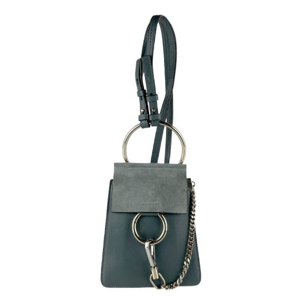 Chloe（クロエ） ショルダーバッグ フェイ レザー/スエード グレー