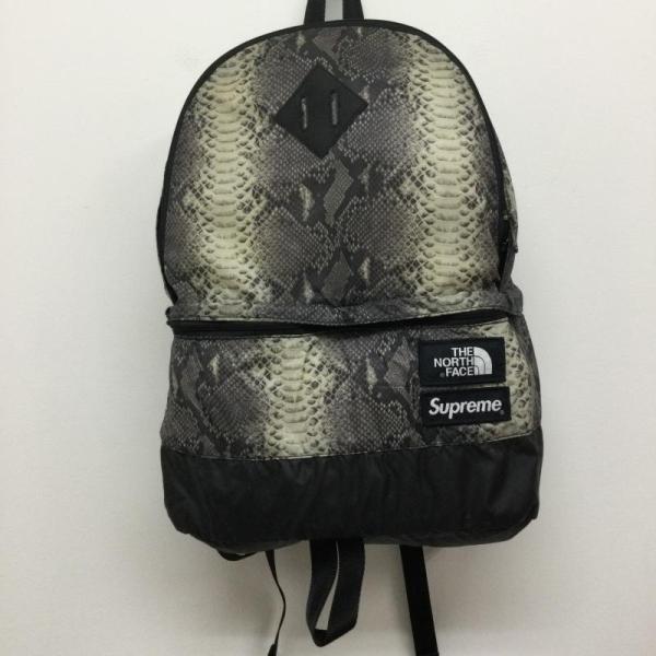 シュプリーム×ノースフェイス シュプノース/リュック/パイソン柄