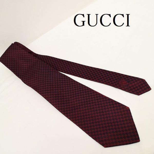 GUCCI（グッチ） GG柄 シルク 総柄 ネクタイ - 50130998 50130998