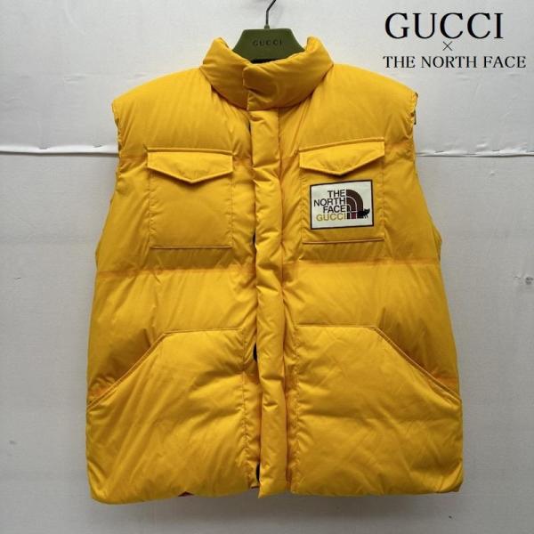 グッチ THE NORTH FACE ロゴ キャット ダウン ベスト 663761 M