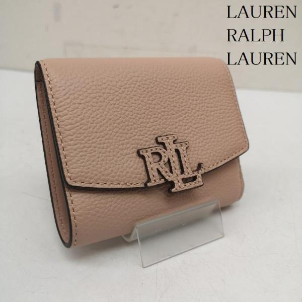ローレンラルフローレン ペブルド Cameryn スモール フラップ 3つ折
