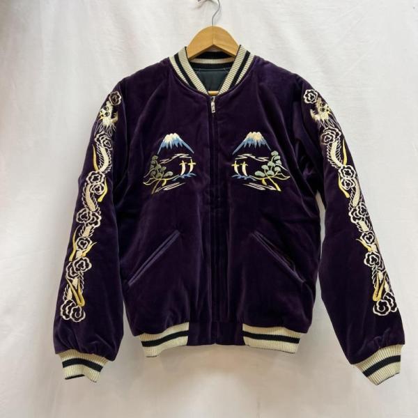 TAILOR 東洋 別珍スカジャン ベロア　沖縄　刺繍 龍 富士山 スーベニア テーラートウヨウ TT15392 別珍 富士 龍 刺繍 リバーシブル スカジャン